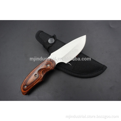 Straight knife with full tang, hunting and camping knife DK09
